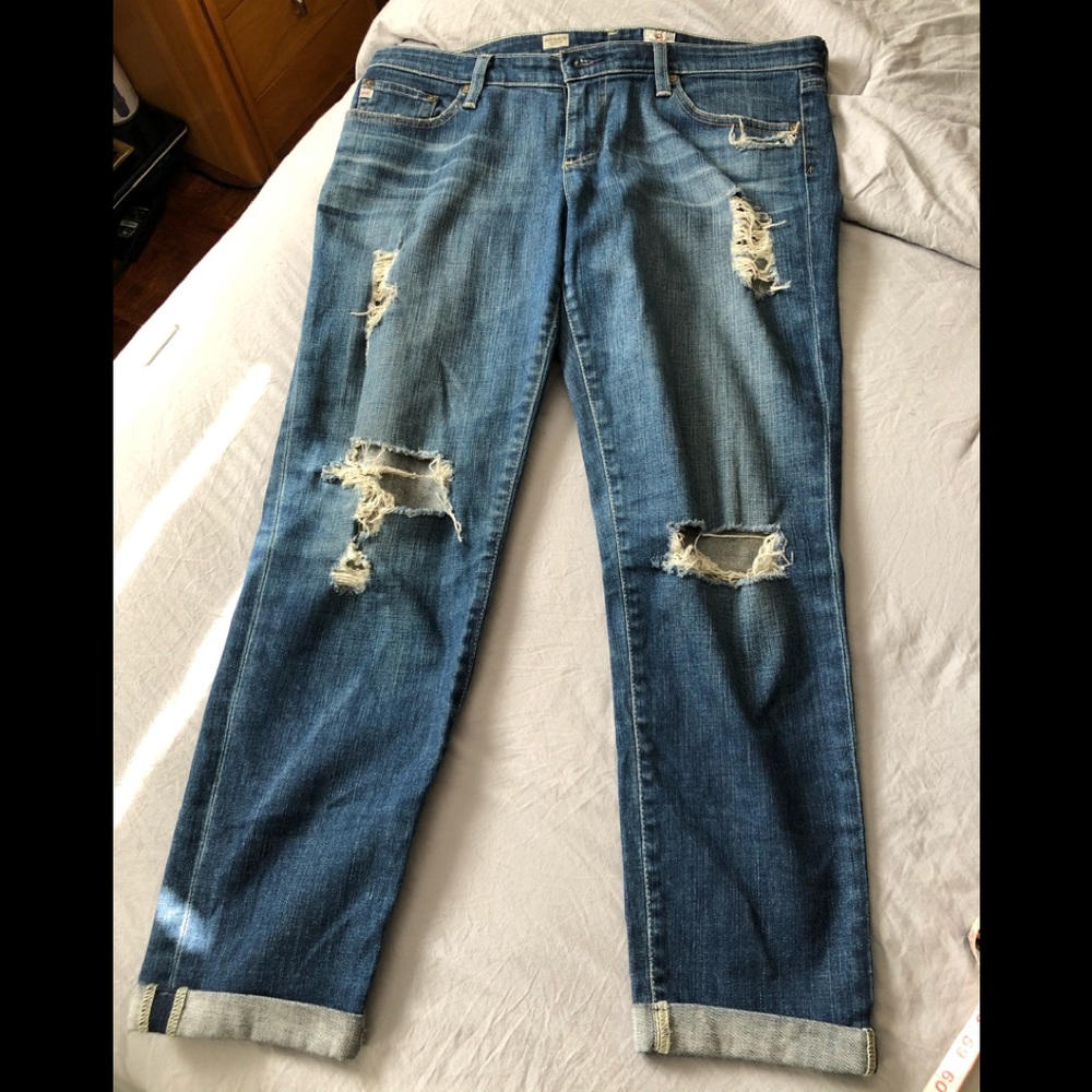 AG Stilt roll up ( cigarette roll up) jeans